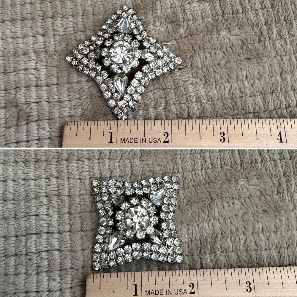 Vintage Rhinestone Statement Brooch - Picture 4 of 4